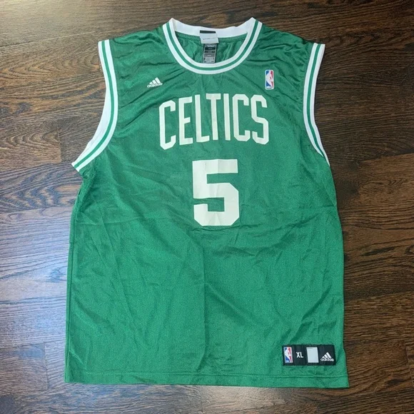 Adidas Celtics Kevin Garnett 5 Jersey 2010 Green White XL - Picture 1 of 7